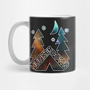 Hunker Down Camping Space & Stars Mug